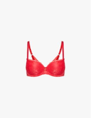 AUBADE: Rosessence Comfort half-cup stretch-lace bra