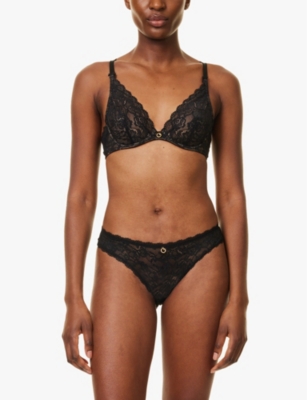 AUBADE: Rosessence Saint Tropez mid-rise stretch-lace briefs