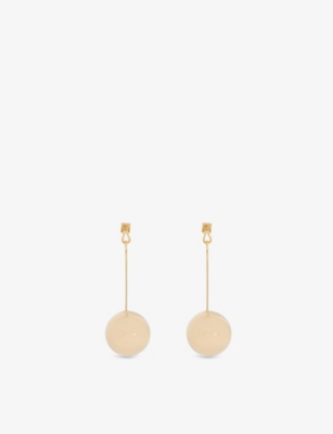 Jacquemus Womens Les Grandes Boucles Nodo Plated-brass Earrings Gold