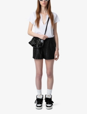 ZADIG&VOLTAIRE: Regular-fit button-neck cotton T-shirt