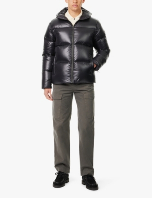 BELSTAFF: Resolve hooded regular-fit shell-down jacket