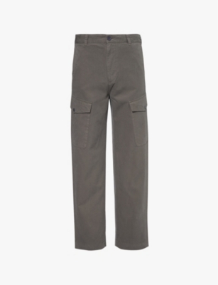 BELSTAFF: Dispatch Cargo buttoned-pockets straight-leg mid-rise trousers
