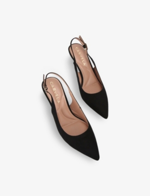 CARVELA WOMENS CARVELA ALLEGRA SLINGBACK HEELED SUEDE PUMPS 