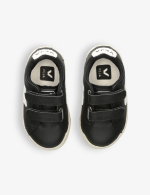 VEJA: Kids' Esplar logo-embroidered leather low-top trainers
