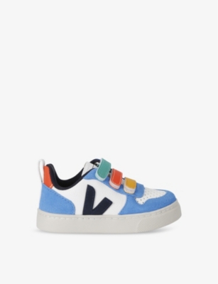 VEJA: Kids' V-10 leather low-top trainers