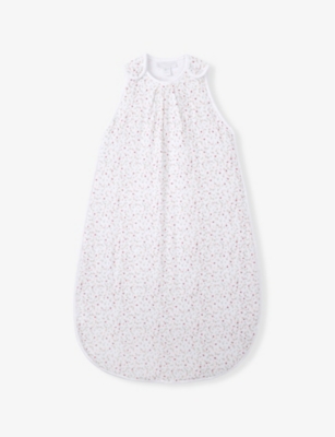 THE LITTLE WHITE COMPANY: Floral-Print Cotton Sleeping Bag 0-6 months