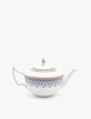 Wedgwood Festive Graphic-print Bone-china Teapot