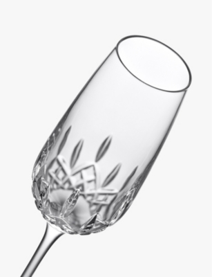 Waterford Lismore Essence Crystal Glass Champagne Flutes Set Of Two