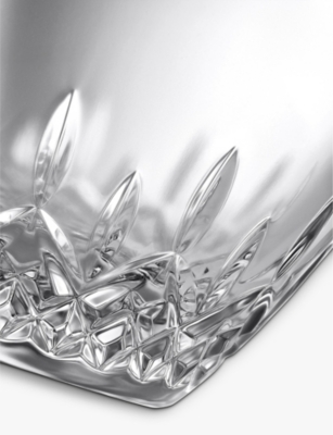 Waterford Lismore Essence Crystal Glass Ice Bucket With Tongs