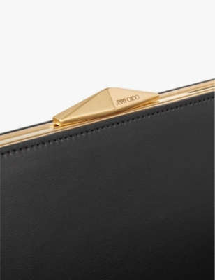 JIMMY CHOO: Diamond Cocktail leather clutch bag