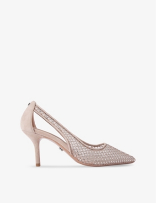 Carvela Womens Blush Hotsox Pointed-toe Mesh Court Heels