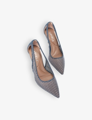 CARVELA WOMENS CARVELA HOTSOX POINTED-TOE MESH COURT HEELS 