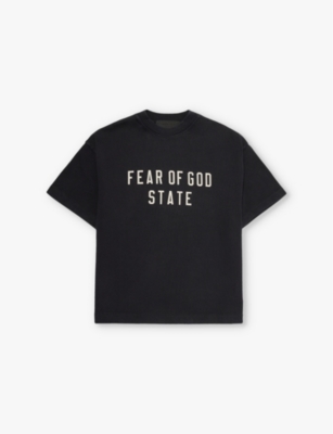 FEAR OF GOD ESSENTIALS: Heavy short-sleeve cotton-jersey T-shirt 2-16 years