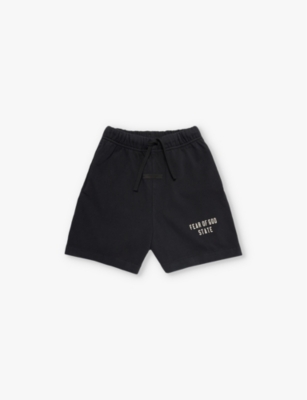 FEAR OF GOD ESSENTIALS: Heavy Soccer two-slip-pockets cotton-jersey shorts 2-16 years
