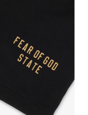 FEAR OF GOD ESSENTIALS: Fleece Soccer two-slip-pockets cotton-blend shorts 2-16 years