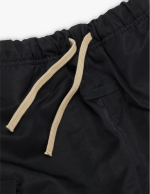 FEAR OF GOD ESSENTIALS: Patch-pocket elasticated-waist recycled-nylon trousers 4-16 years