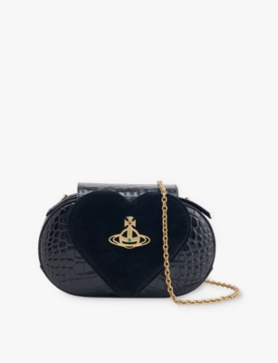 VIVIENNE WESTWOOD - Jonny leather heart-shaped-flap shoulder