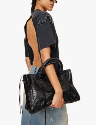 Le City leather top-handle bag