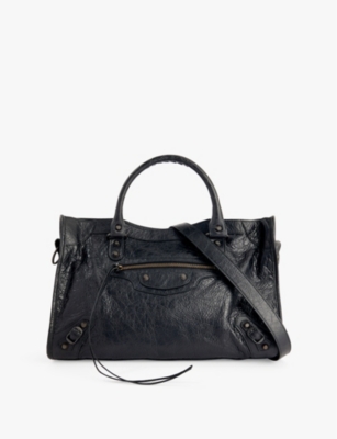 BALENCIAGA: Le City leather top-handle bag