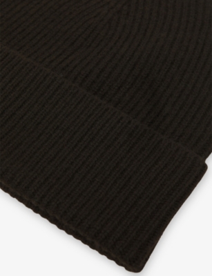 REISS: Filipa contrast-trim wool-blend beanie hat