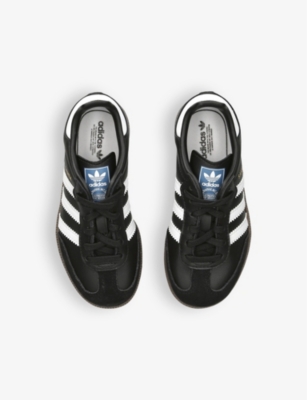 ADIDAS: Samba OG logo-print leather low-top trainers