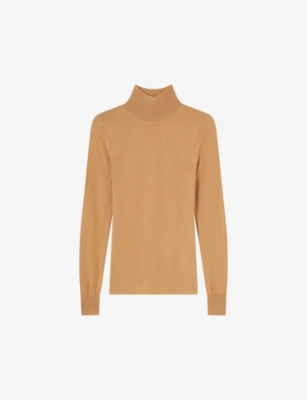 LK BENNETT: Allie turtleneck metallic-knit jumper