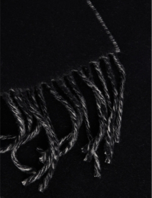 Jacquemus Wool Fringed Rectangular Scarf In Brown