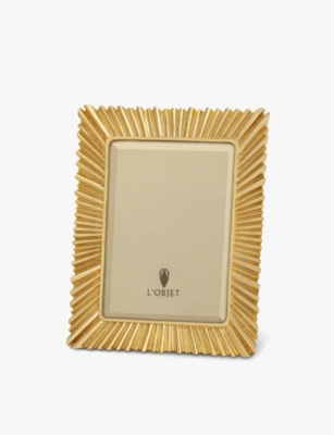 LOBJET: Ray 24ct gold-plated photo frame 12cm x 17cm
