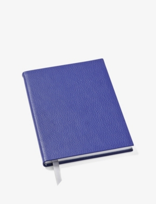 ASPINAL OF LONDON: A5 softcover leather notebook 21.5cm x 15cm