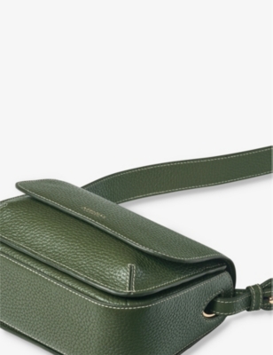ASPINAL OF LONDON: Ella logo-print leather cross-body bag
