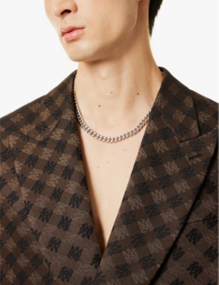 Vitaly Mens Stainless Steal Source Recycled-stainless Steel Chain Necklace In Stainless Steal