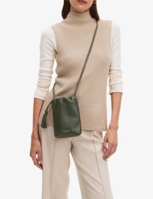 ASPINAL OF LONDON: Hudson leather cross-body bag