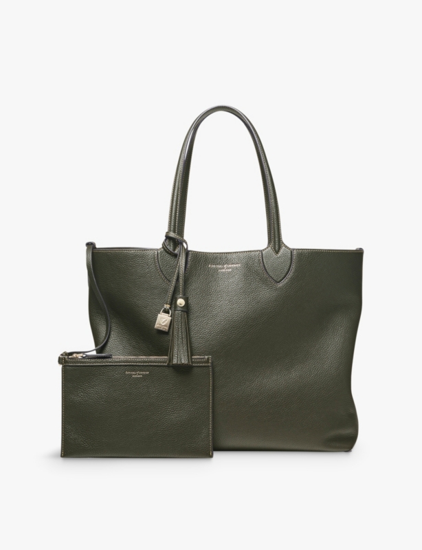 Hudson Oversized leather tote bag