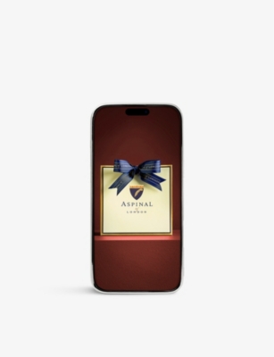 ASPINAL OF LONDON: Logo-embossed leather iPhone 16 Max phone case