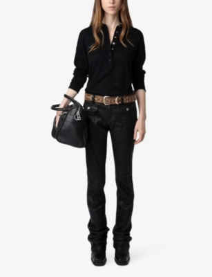 Zadig & Voltaire Marly Cashmere Jumper In Noir