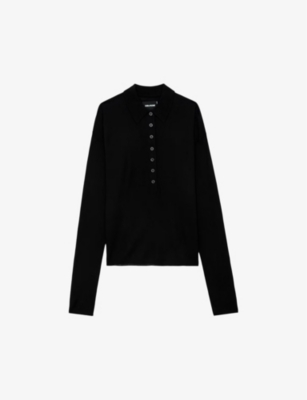 Zadig & Voltaire Marly Cashmere Jumper In Noir