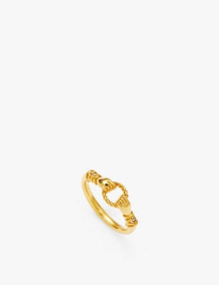 MISSOMA: Harris Reed x Missoma 18ct recycled-yellow gold-plated vermeil sterling-silver ring