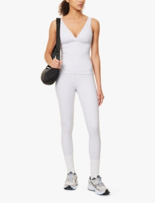 WE ARE TALA: Dayflex Support V-neck stretch recycled-nylon top