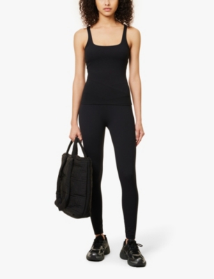 WE ARE TALA: Dyflx square neckline stretch recycled-polyamide top