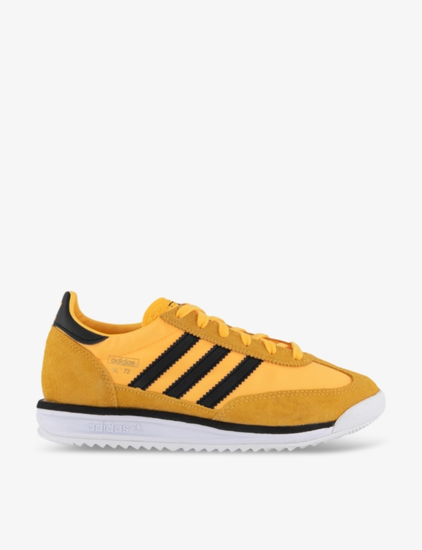 SL72 nylon and leather low-top trainers
