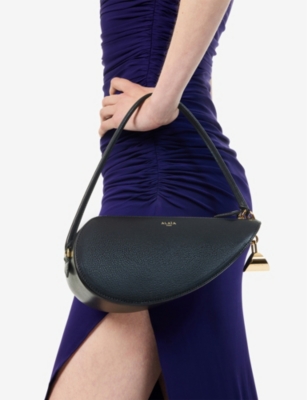 ALAIA: Le Demi-Cœur leather shoulder bag