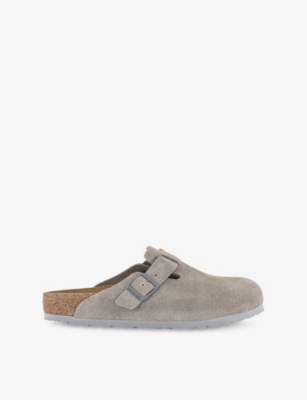 BIRKENSTOCK: Boston Suede Clogs
