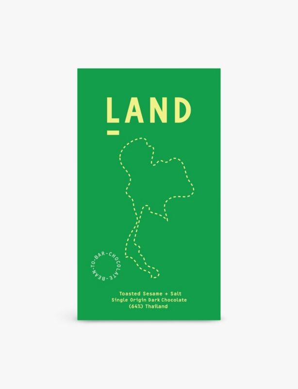 Thai Dark 64% toasted sesame and salt chocolate bar 60g