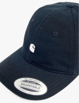 Carhartt Logo Baseball Cap In Black / White