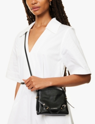 Voyou Nano leather cross-body bag