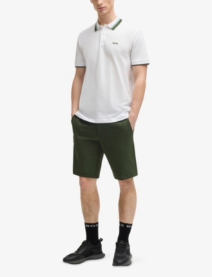 BOSS: Branded Short-Sleeve Cotton Polo Shirt