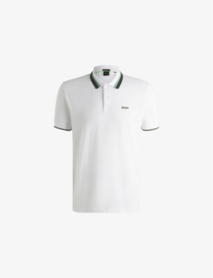 BOSS: Branded Short-Sleeve Cotton Polo Shirt