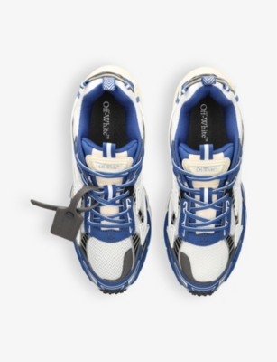 OFF-WHITE C/O VIRGIL ABLOH: Be Right Back mesh and faux-leather low-top trainers