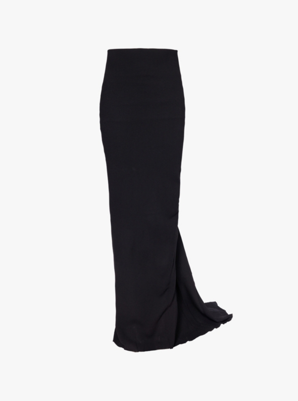 A-line Pillar crepe-wool maxi skirt