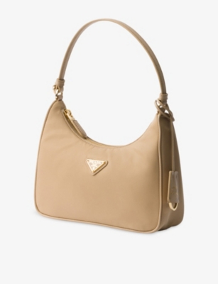 Prada Womens Brown Re-edition 2005 Mini-nylon And Leather Shoulder Bag In Brown